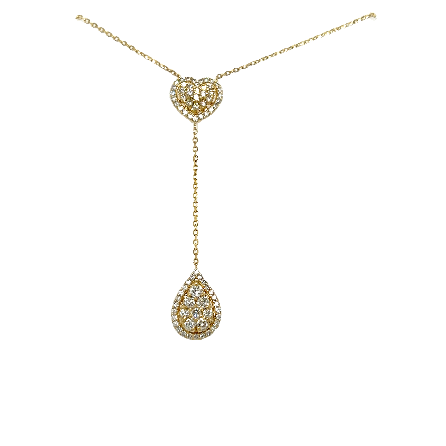 Diamonds lariat necklace