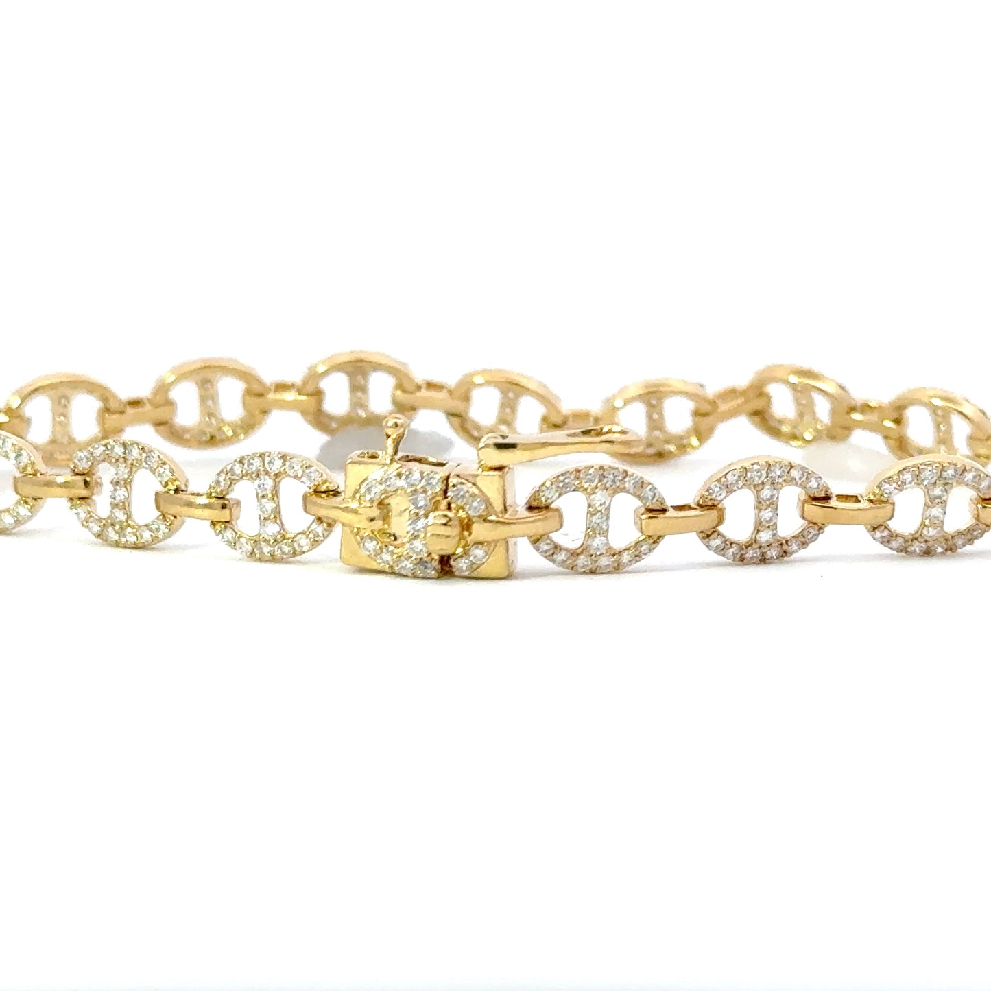 Elegant 18K Gold and natural diamonds Bracelet