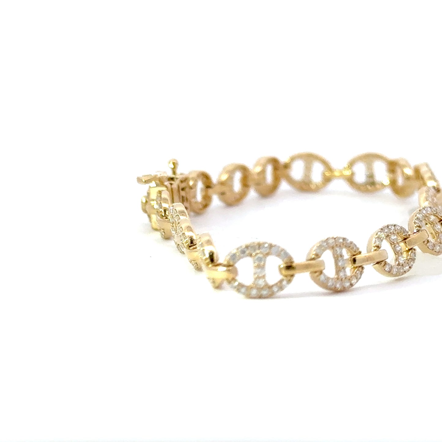Elegant 18K Gold and natural diamonds Bracelet