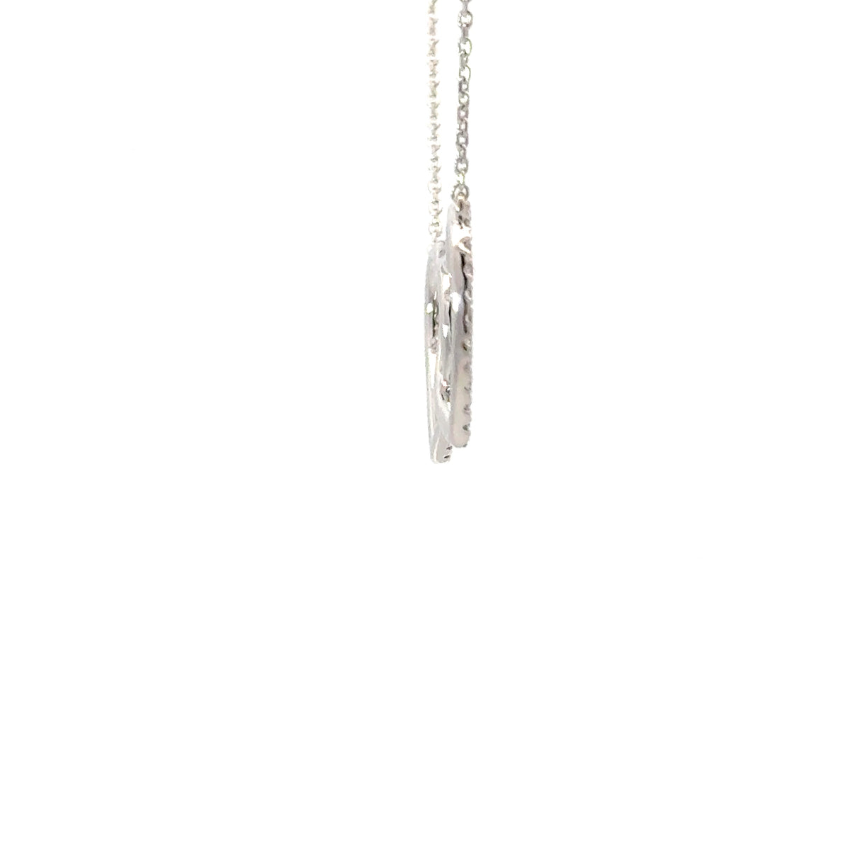 Interlocking Diamonds Heart Necklace