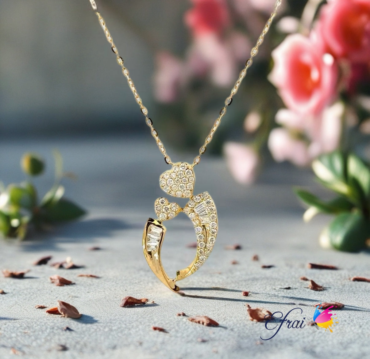 Mothers day diamonds necklace