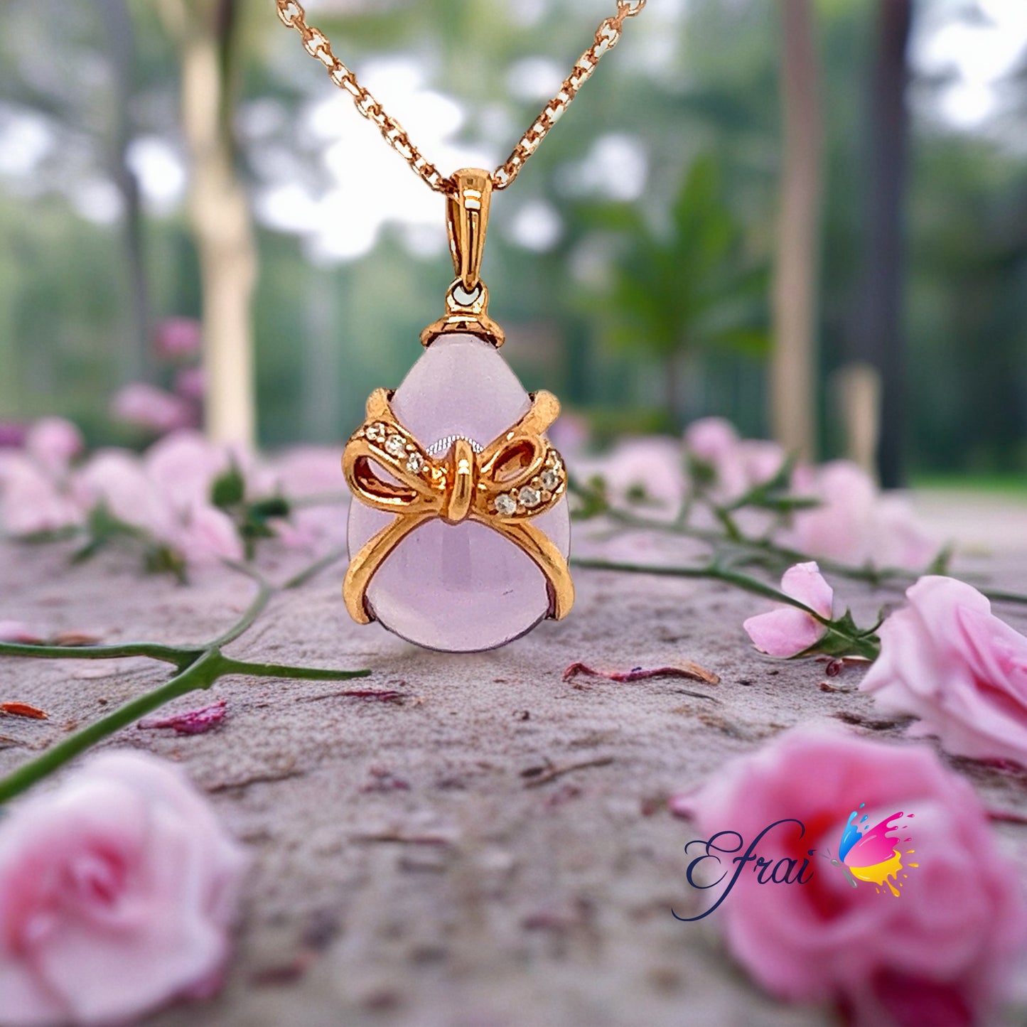 Amethyst gift charms necklace