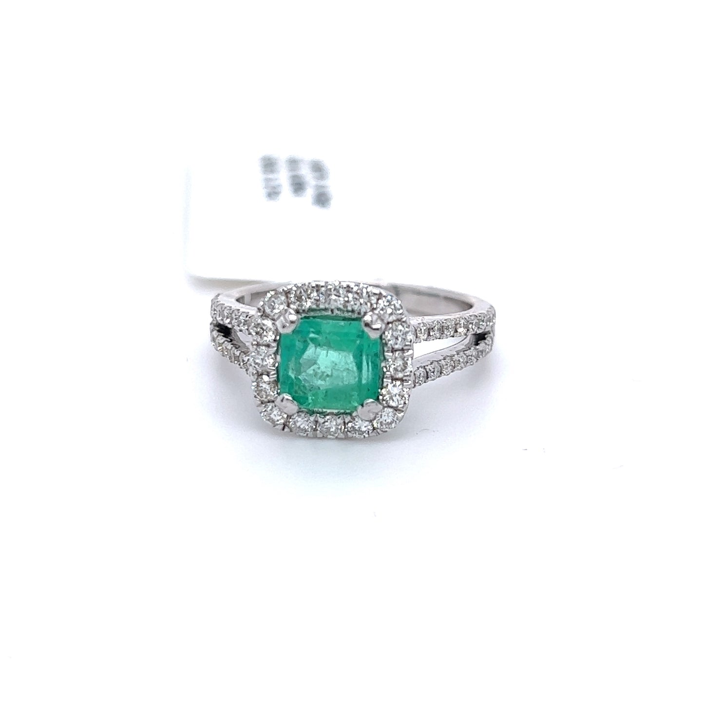 Emerald and dia ring