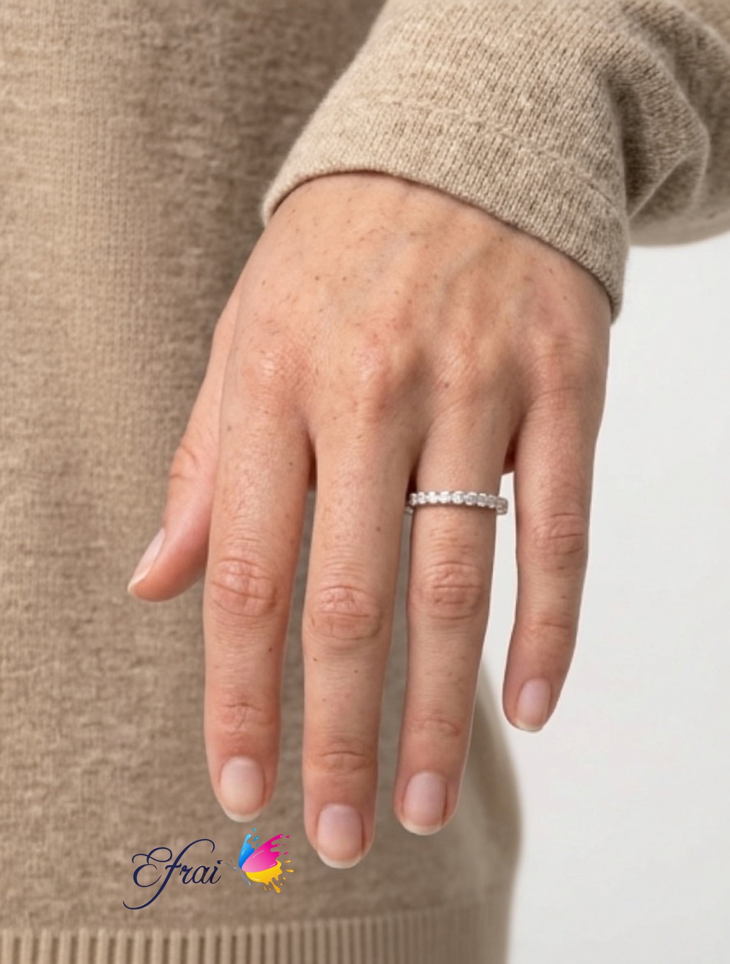 Diamonds eternity band half the way
