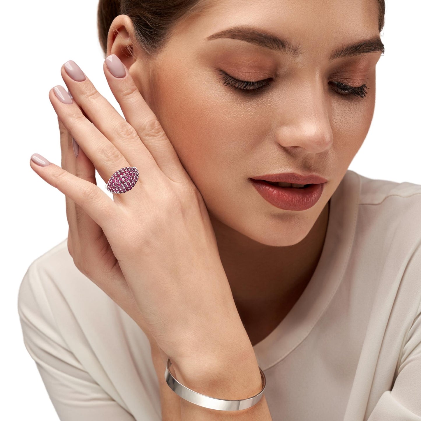 Ruby signet rings