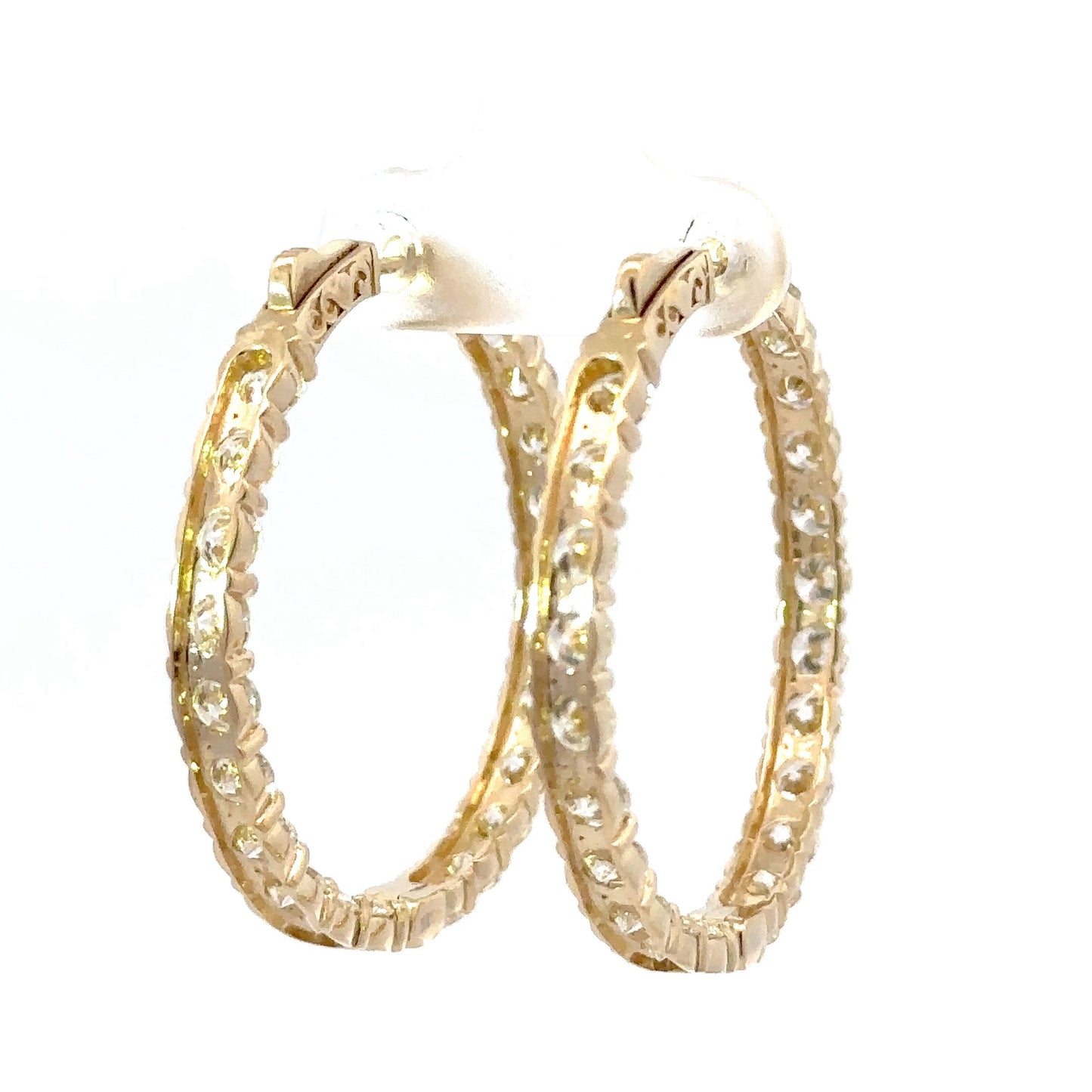 Gorgeous big diamonds hoops earrings