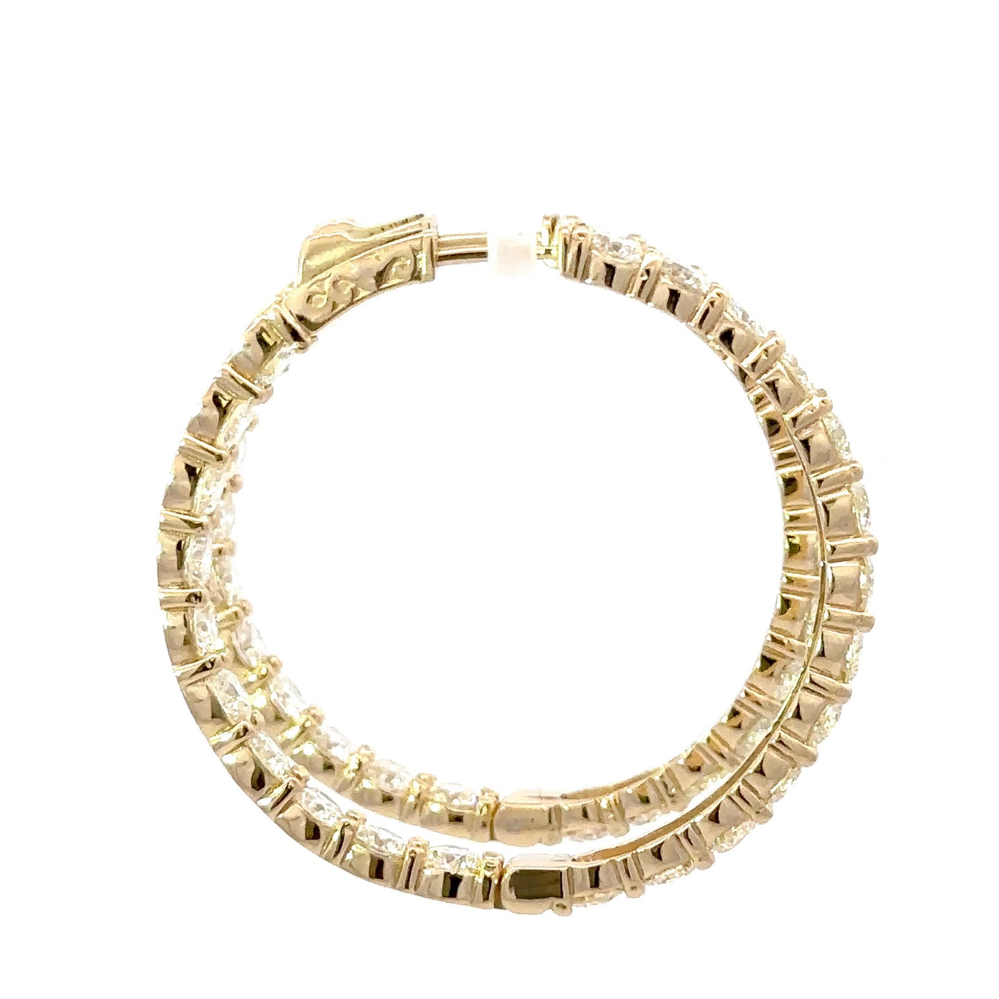 Gorgeous big diamonds hoops earrings