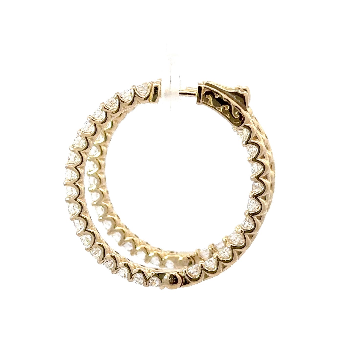 Gorgeous big diamonds hoops earrings
