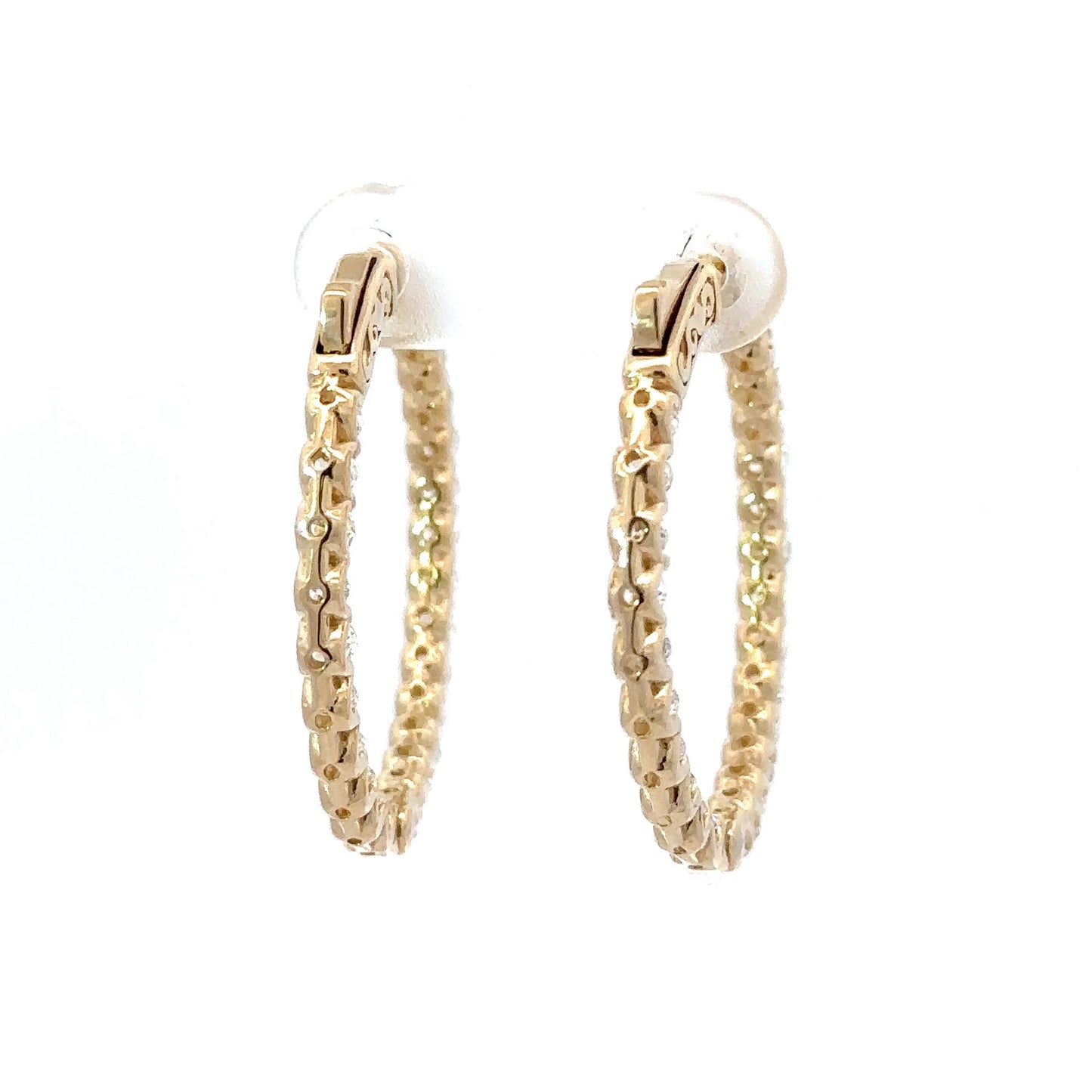 Gorgeous big diamonds hoops earrings