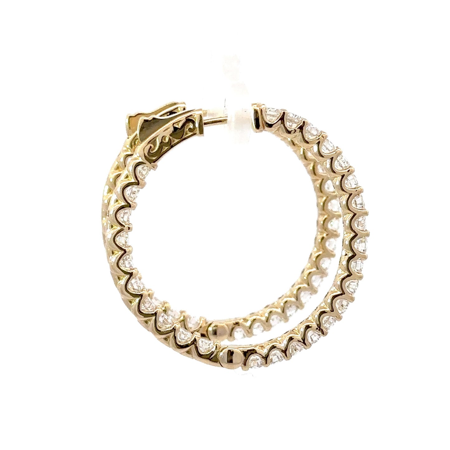 Gorgeous big diamonds hoops earrings