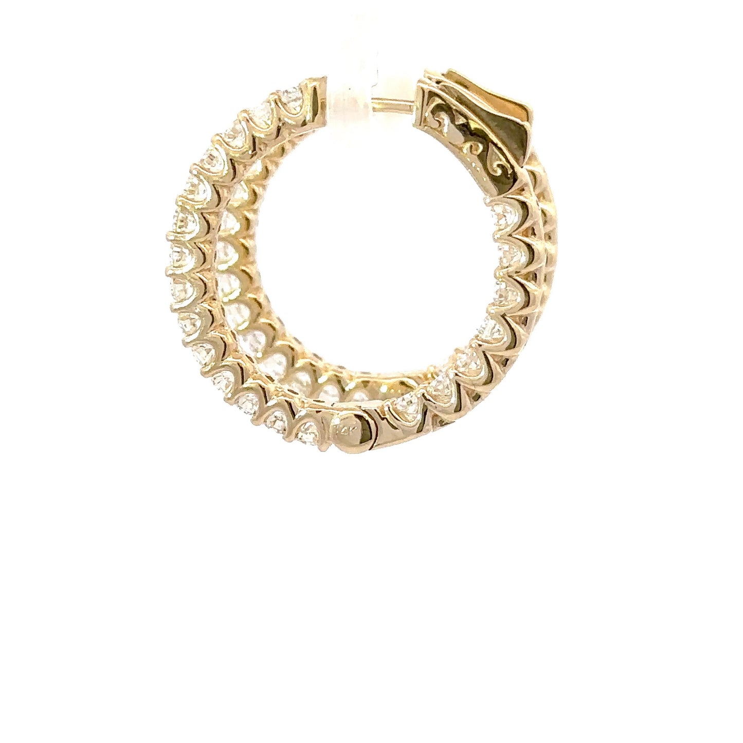 Gorgeous natural diamonds hoops earrings