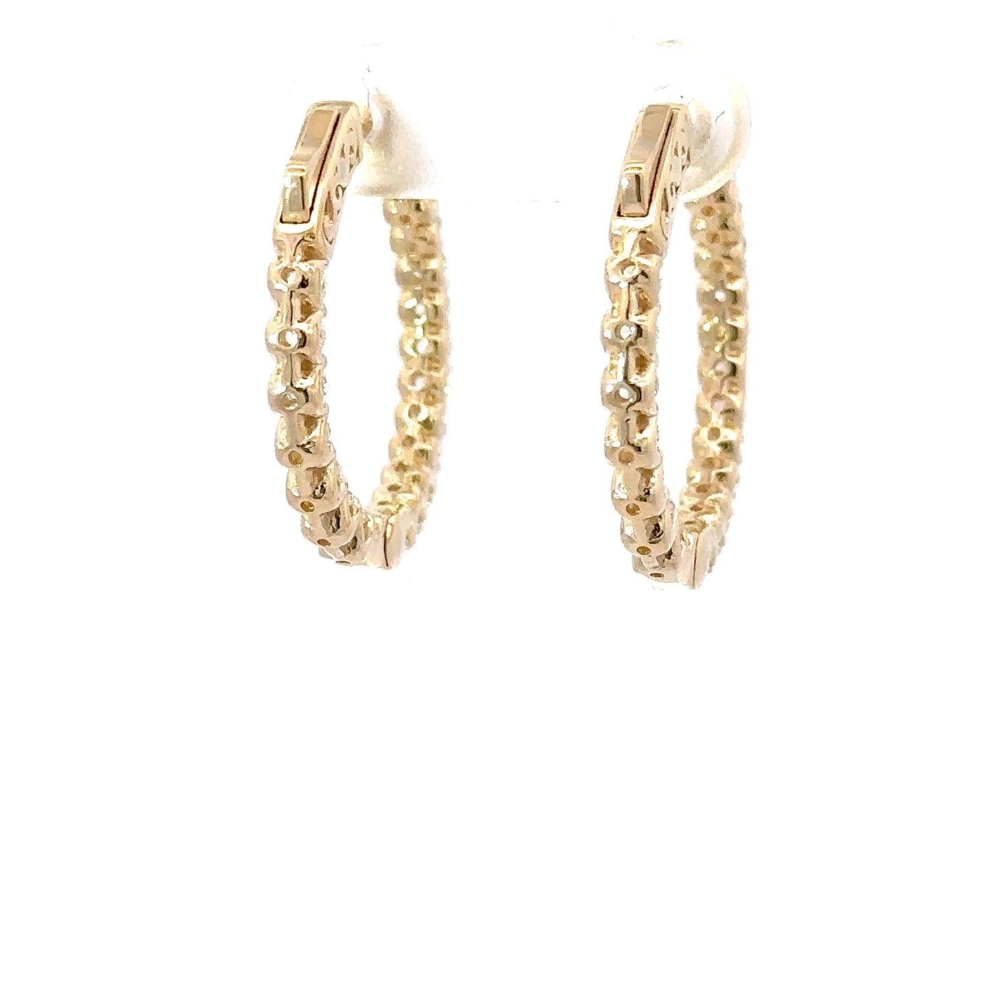 Gorgeous natural diamonds hoops earrings