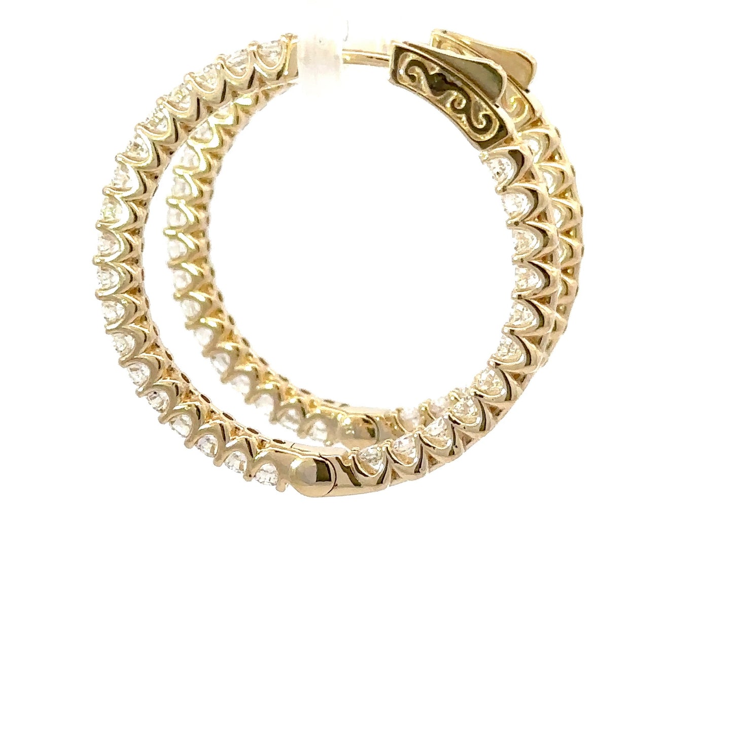 Gorgeous natural diamonds hoops earrings