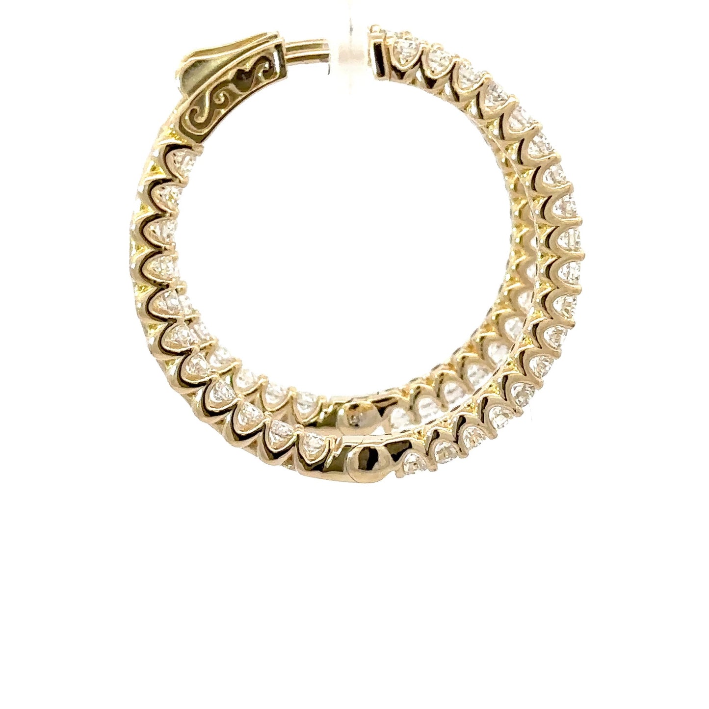 Gorgeous natural diamonds hoops earrings