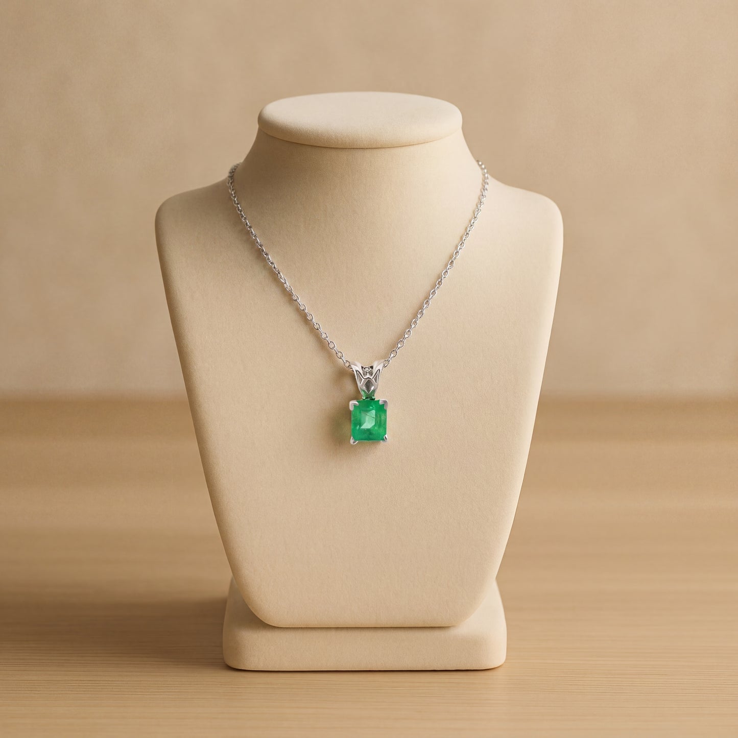 Elegant Emerald Pendant