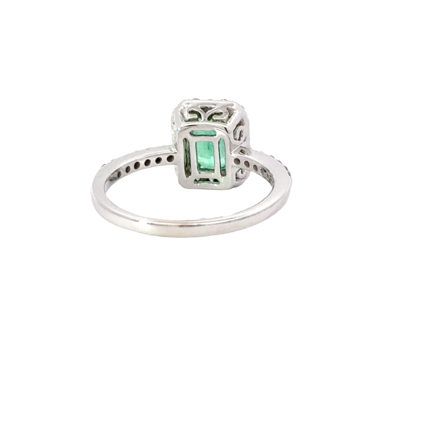 Emerald elegance diamond ring