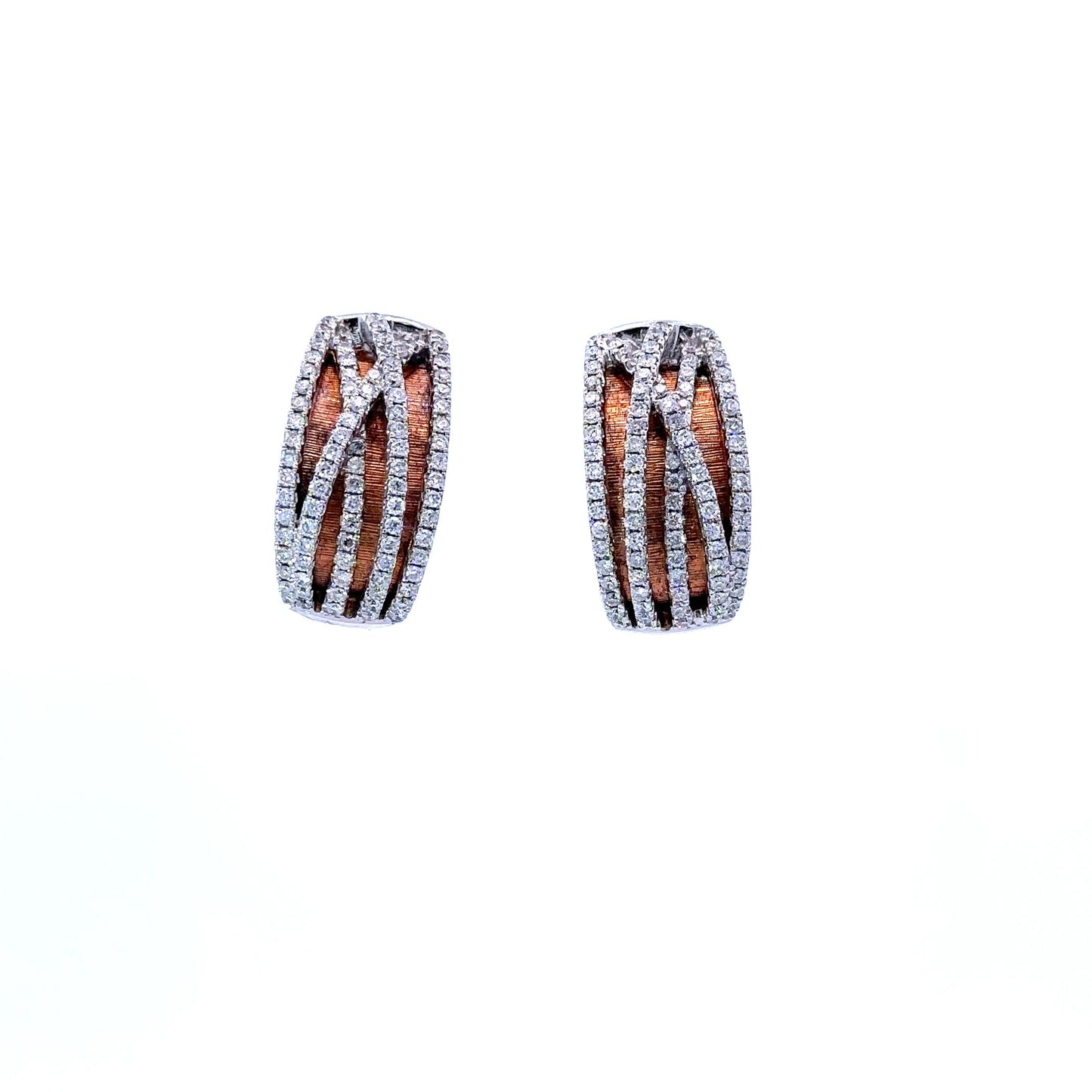 Exquisite floating diamonds earrings