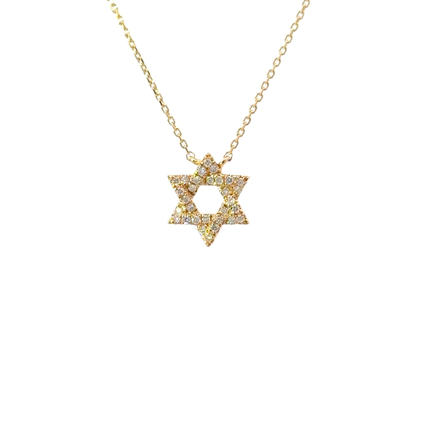 Elegant Star of David Pendant Necklace
