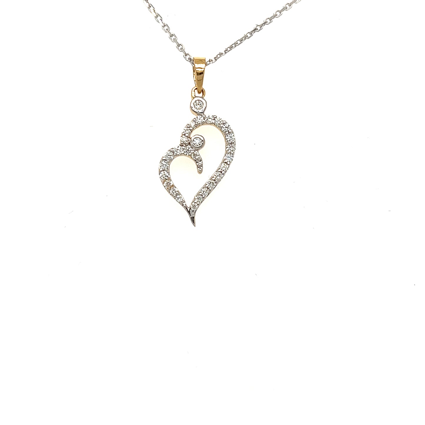 Diamond heart necklace