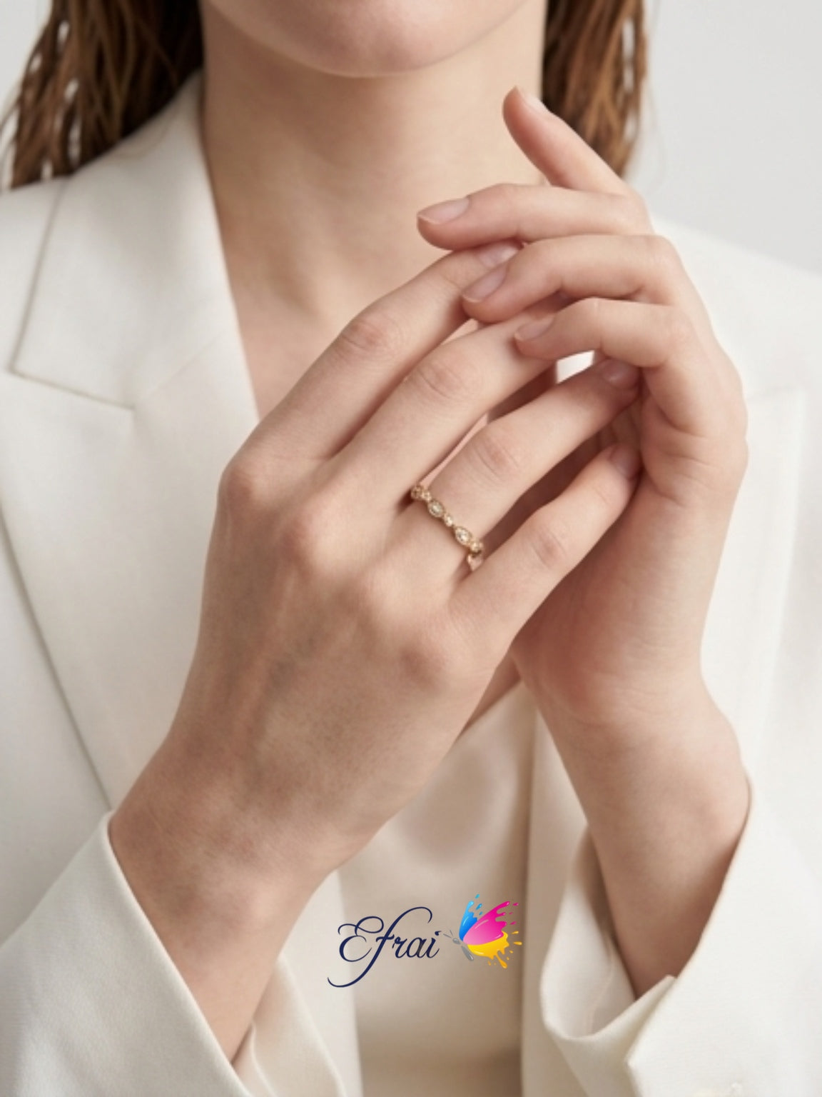 Diamonds stackable rings