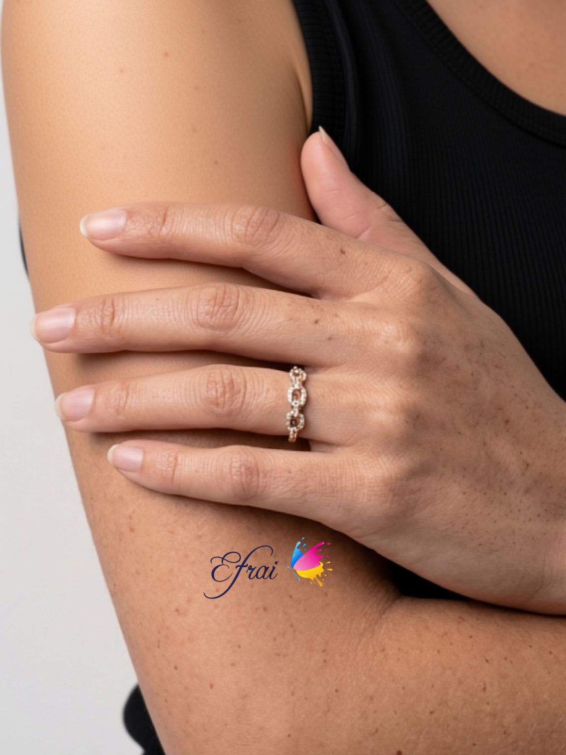 Diamonds stackable rings