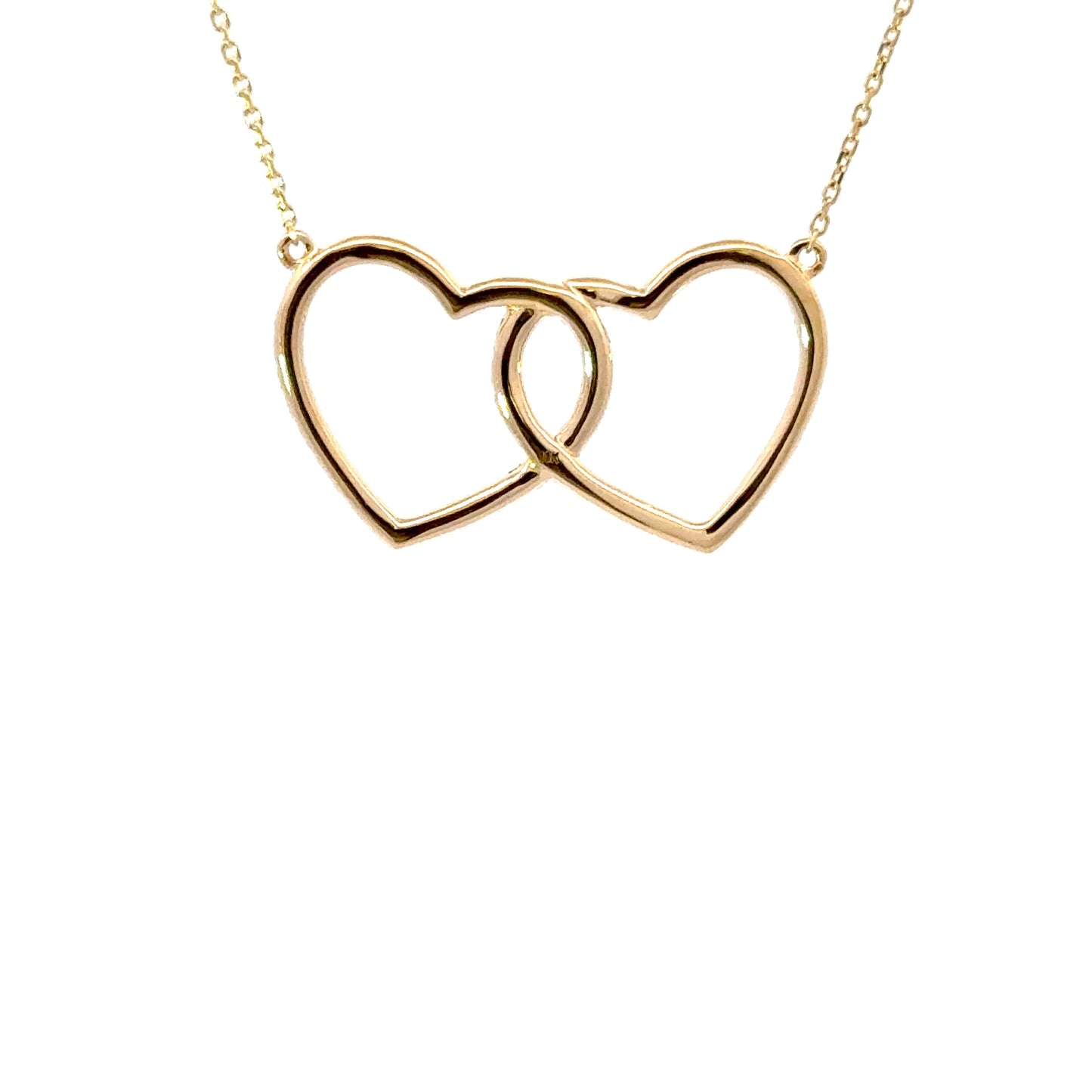 Elegant Interlocking diamonds Heart Pendant