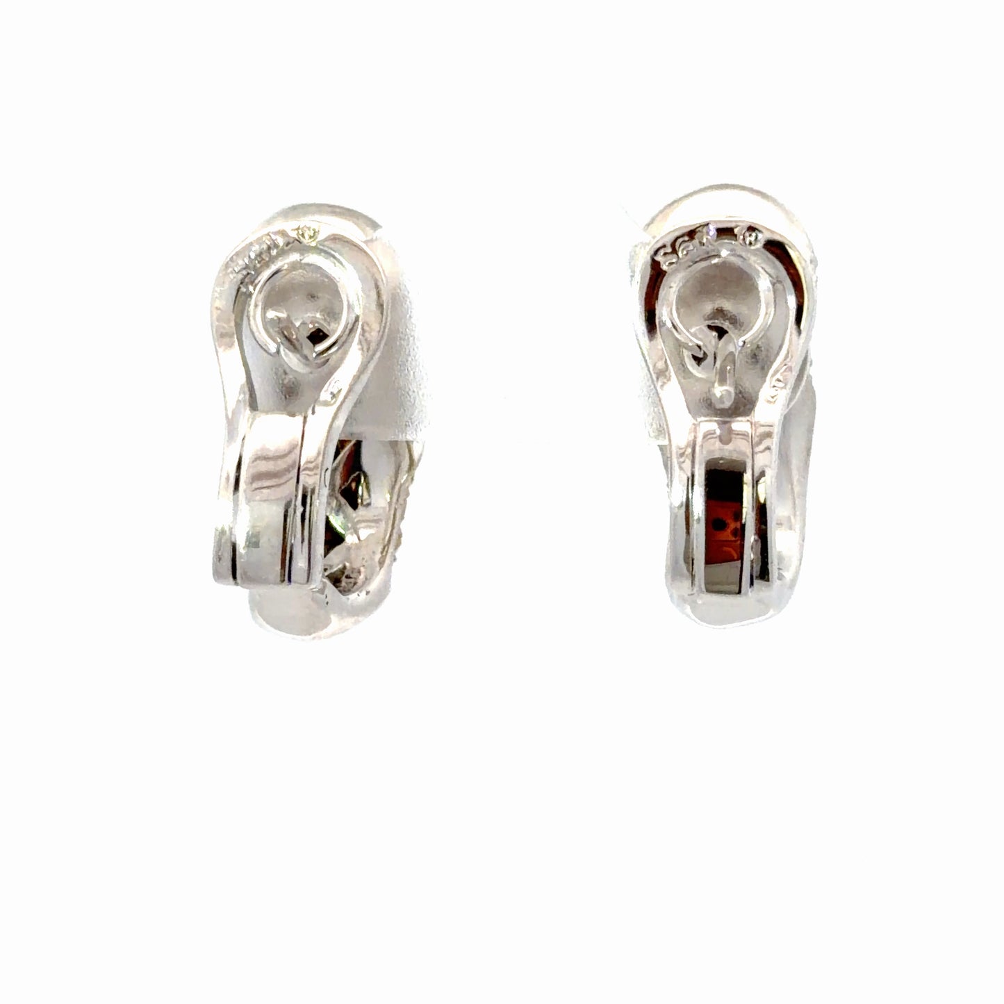 Fancy Yellow Diamond Pavé Hoop Earrings — White Gold