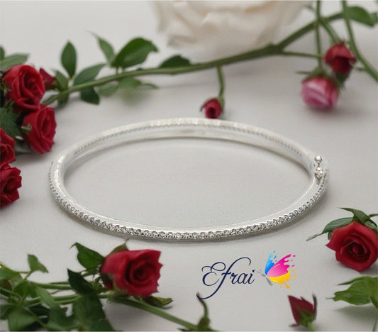 Natural round Diamonds bangle