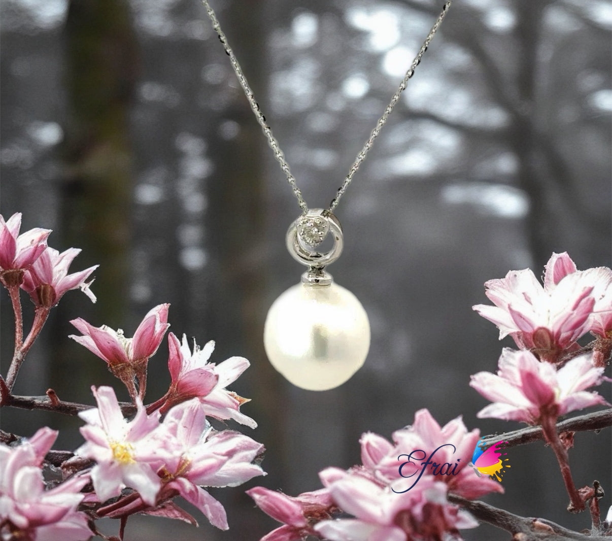 Southsea pearl diamonds pendant