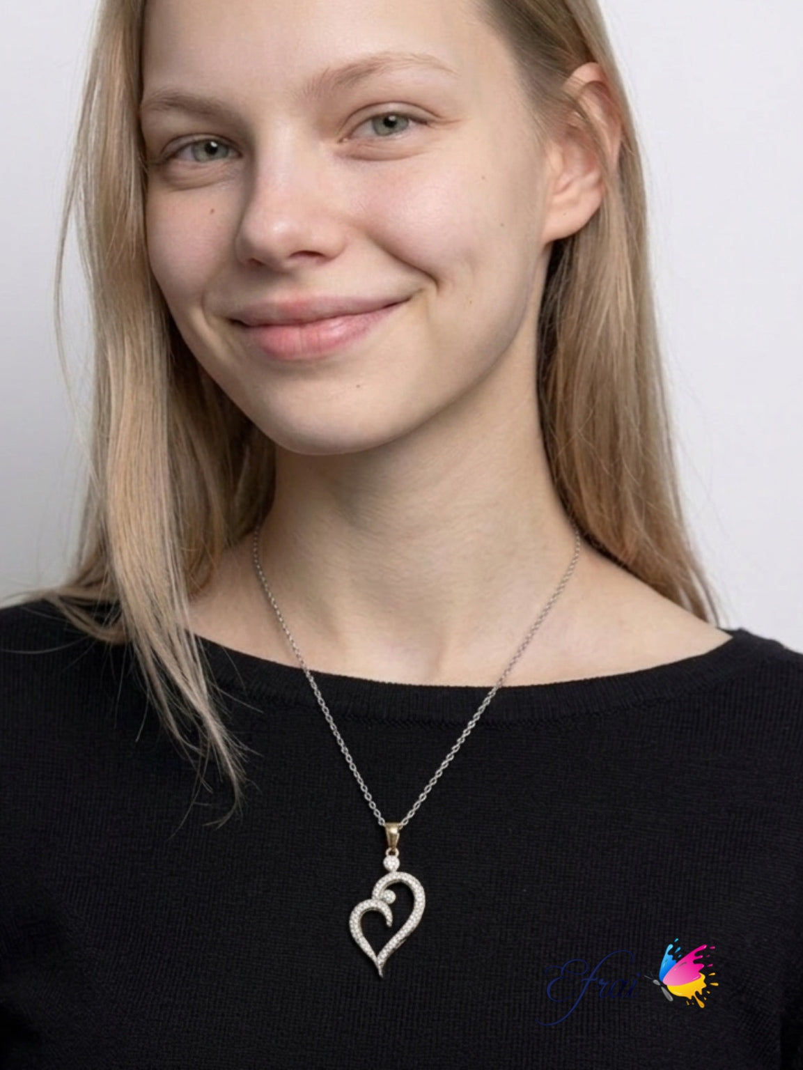 Diamond heart necklace