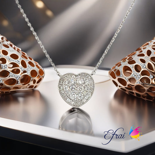 Diamond heart necklace