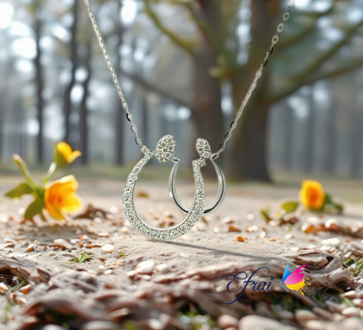 Mothers day diamonds necklace
