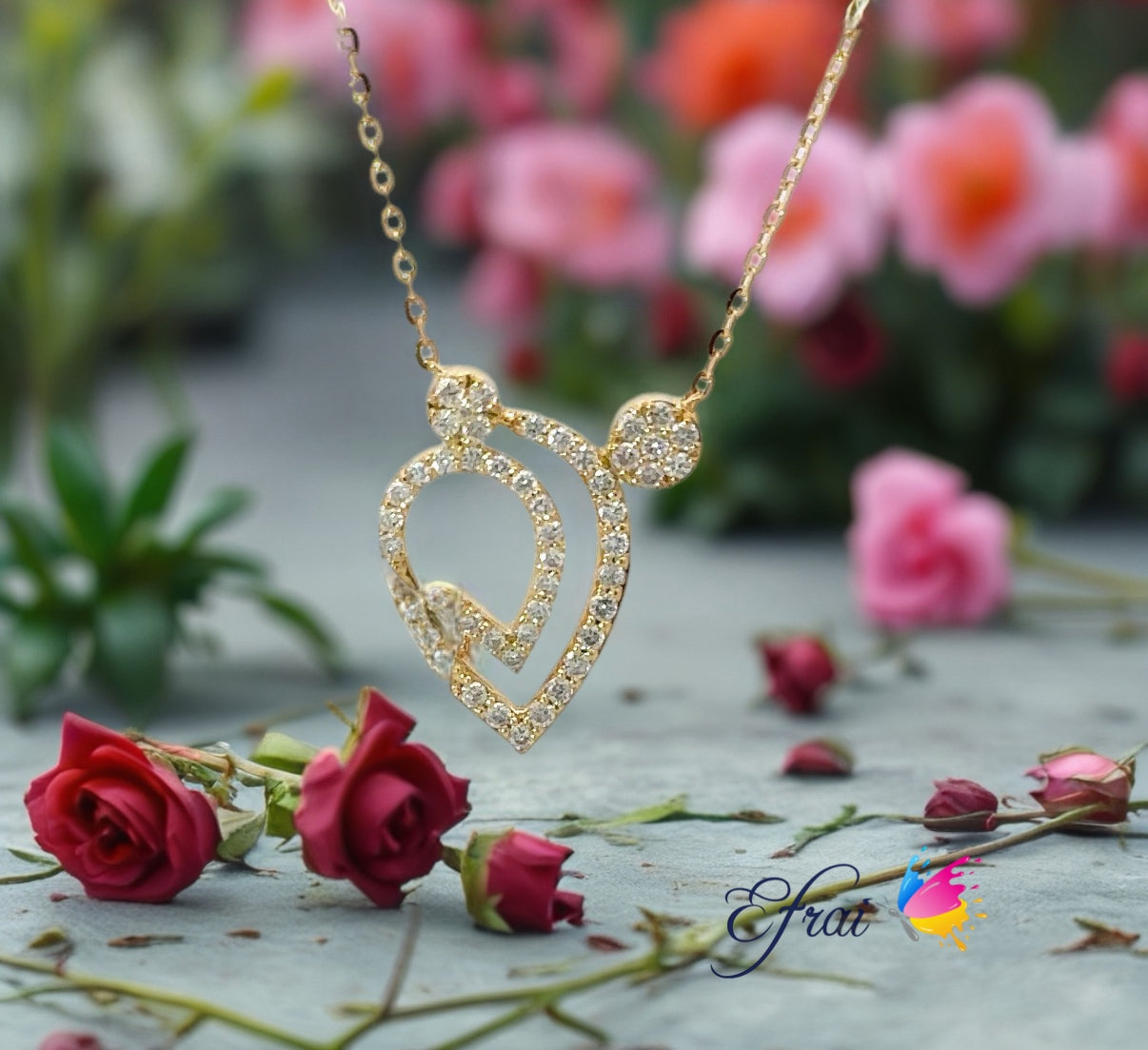 Mothers day diamonds necklace