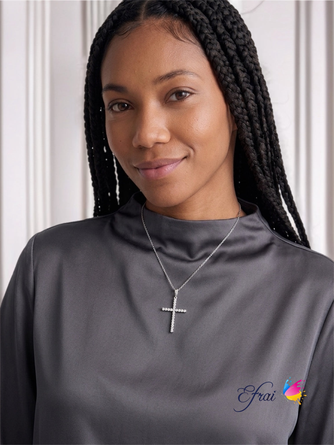 Gorgeous new diamonds cross necklace