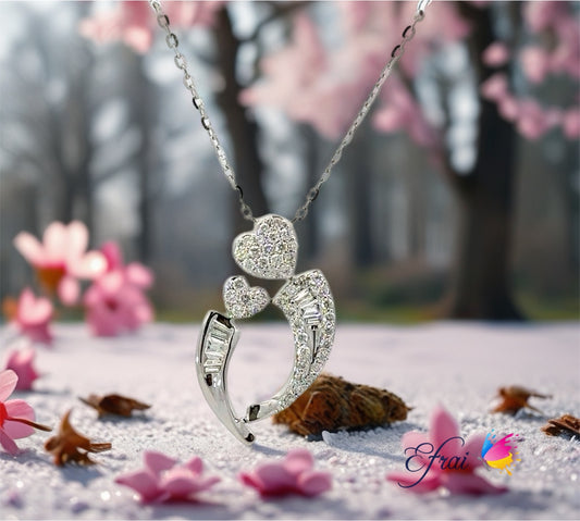 Mothers day diamonds necklace