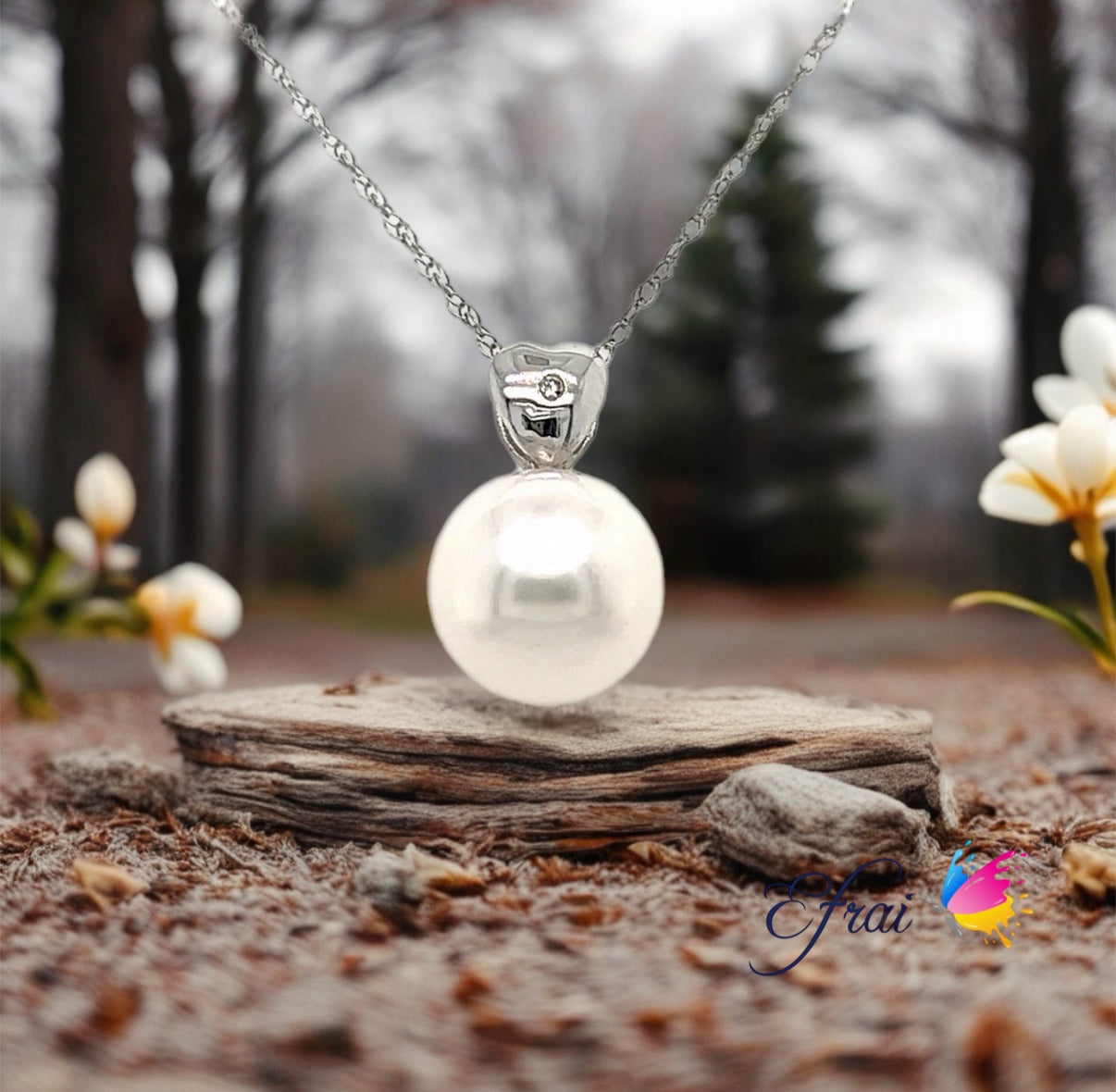 South Sea pearl diamond necklace