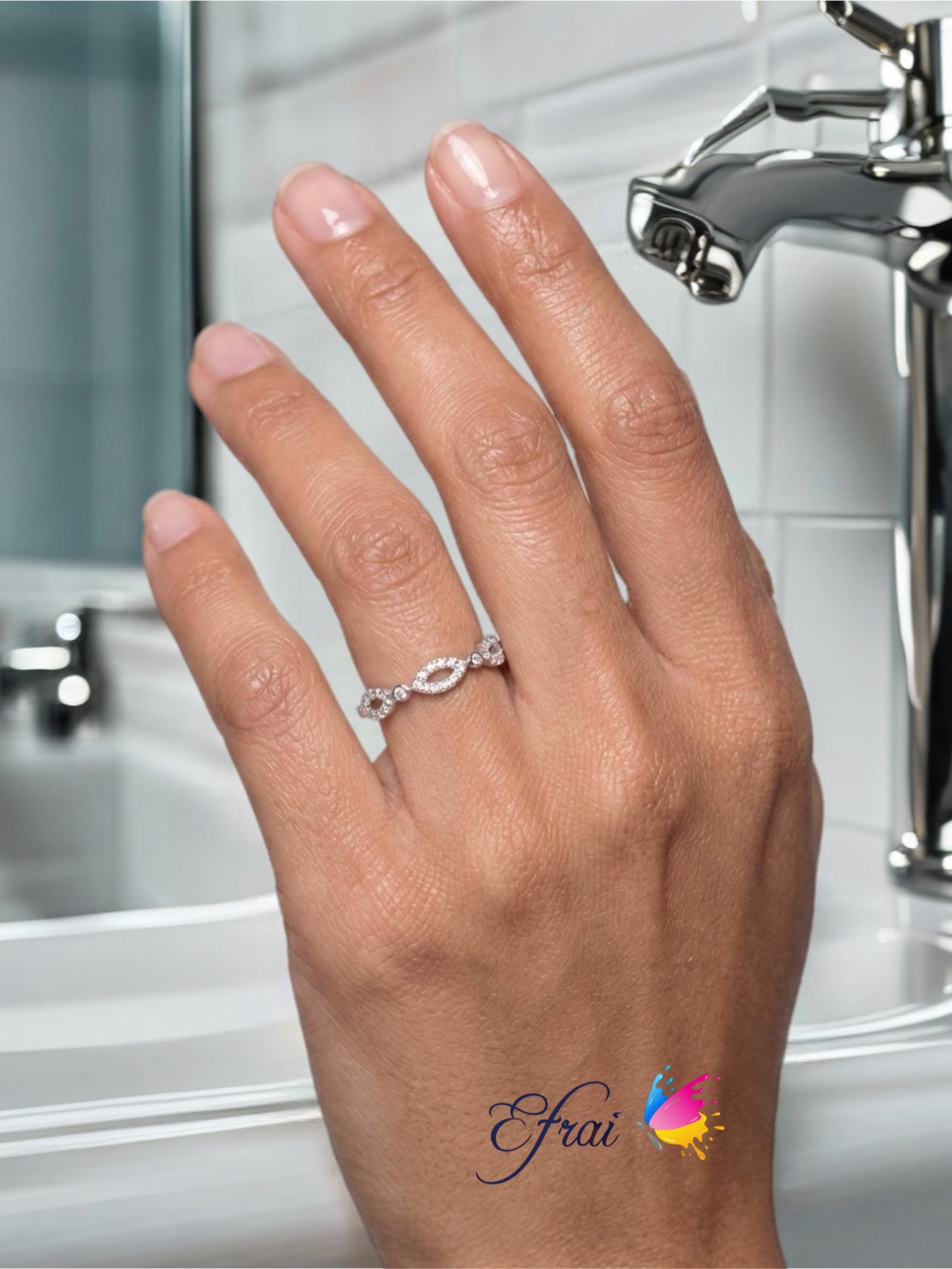 Stackable diamonds ring