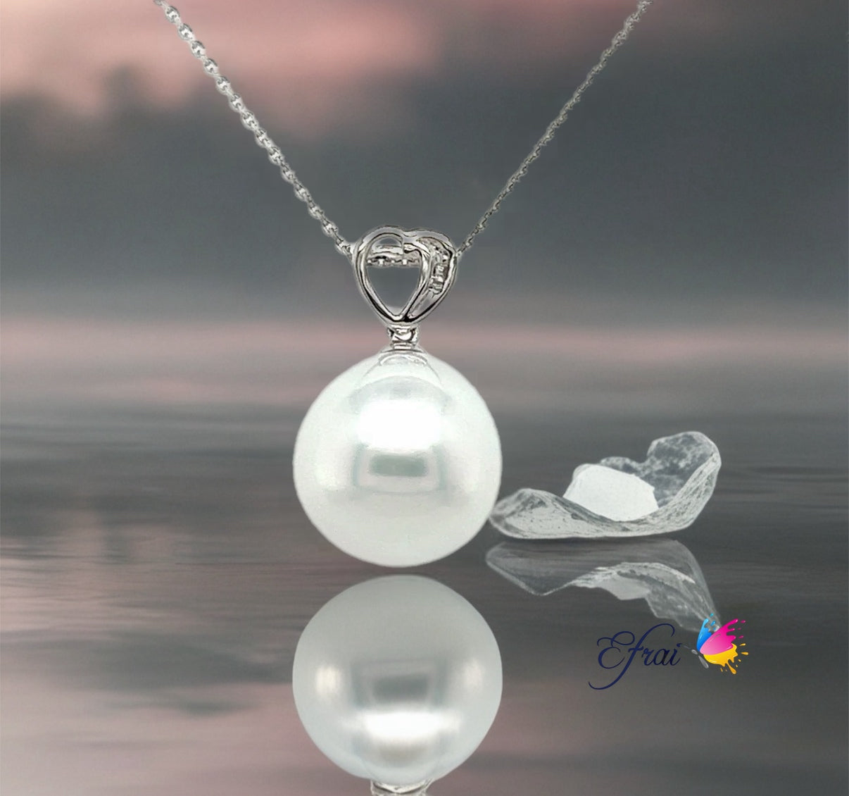 South Sea pearl diamond necklace