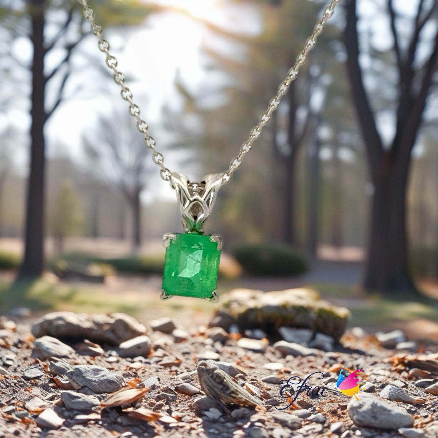 Elegant Emerald Pendant