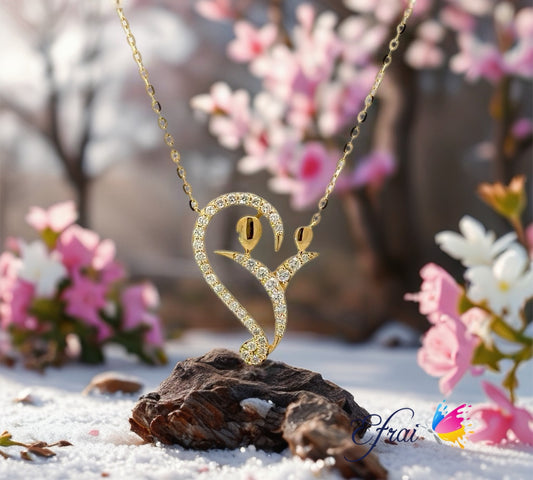 Mothers day diamonds necklace