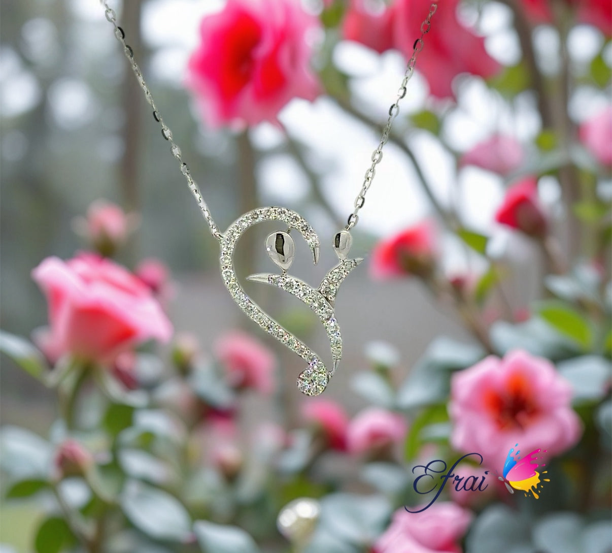Mothers day diamonds necklace