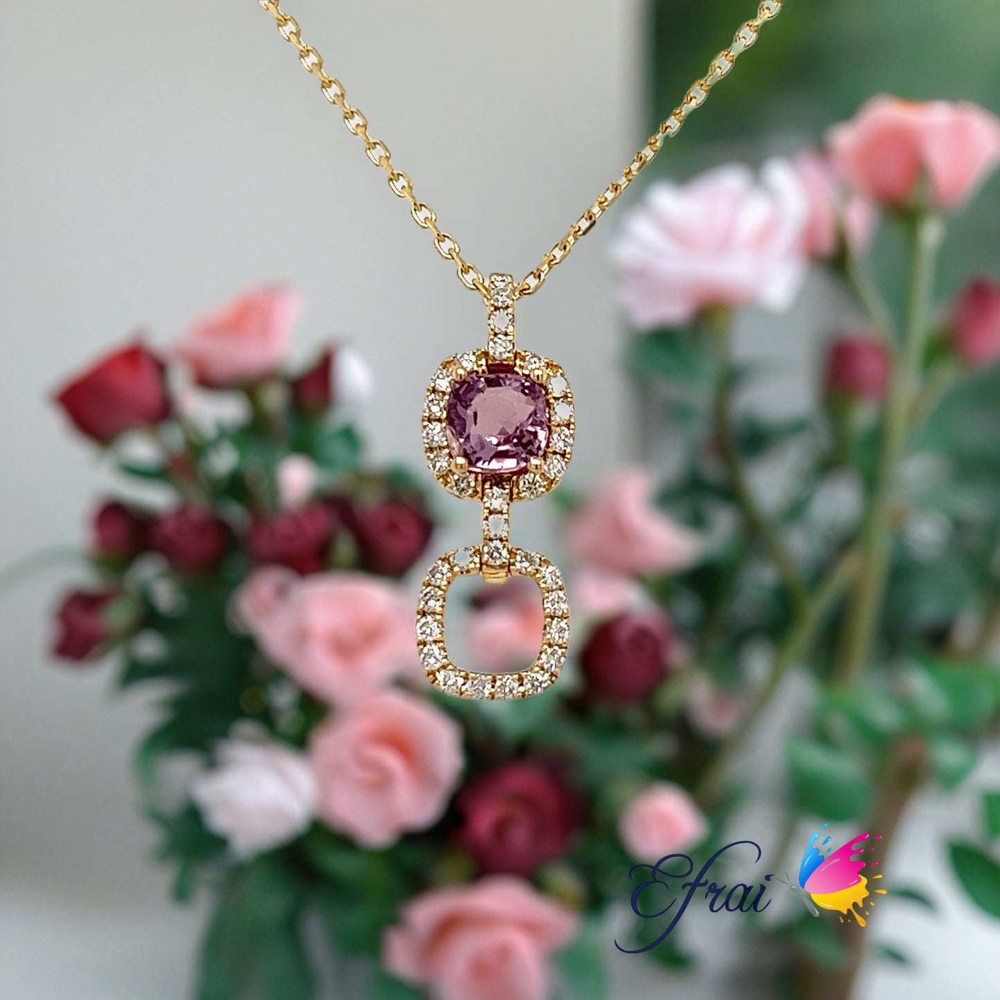 Gorgeous spinels and diamonds necklaces