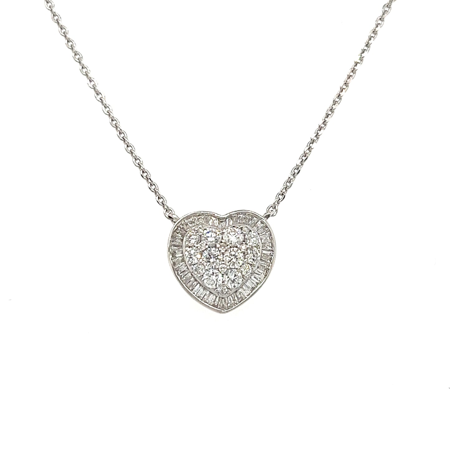 Diamond heart necklace