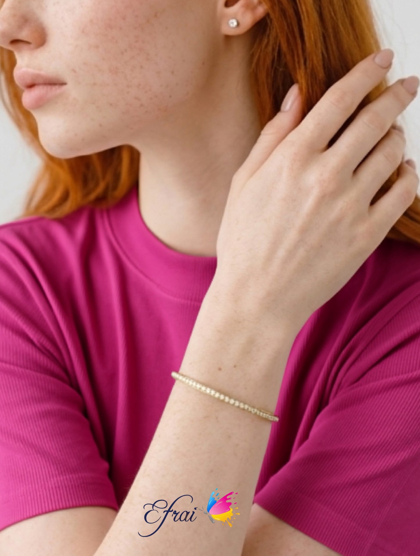 Natural round Diamonds bangle