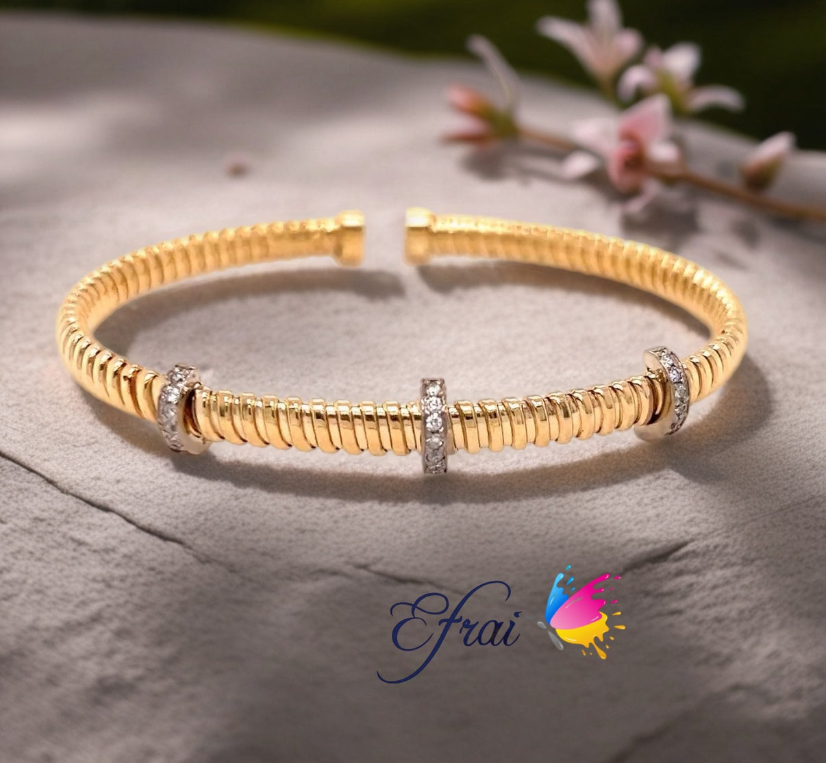 Diamond bangle