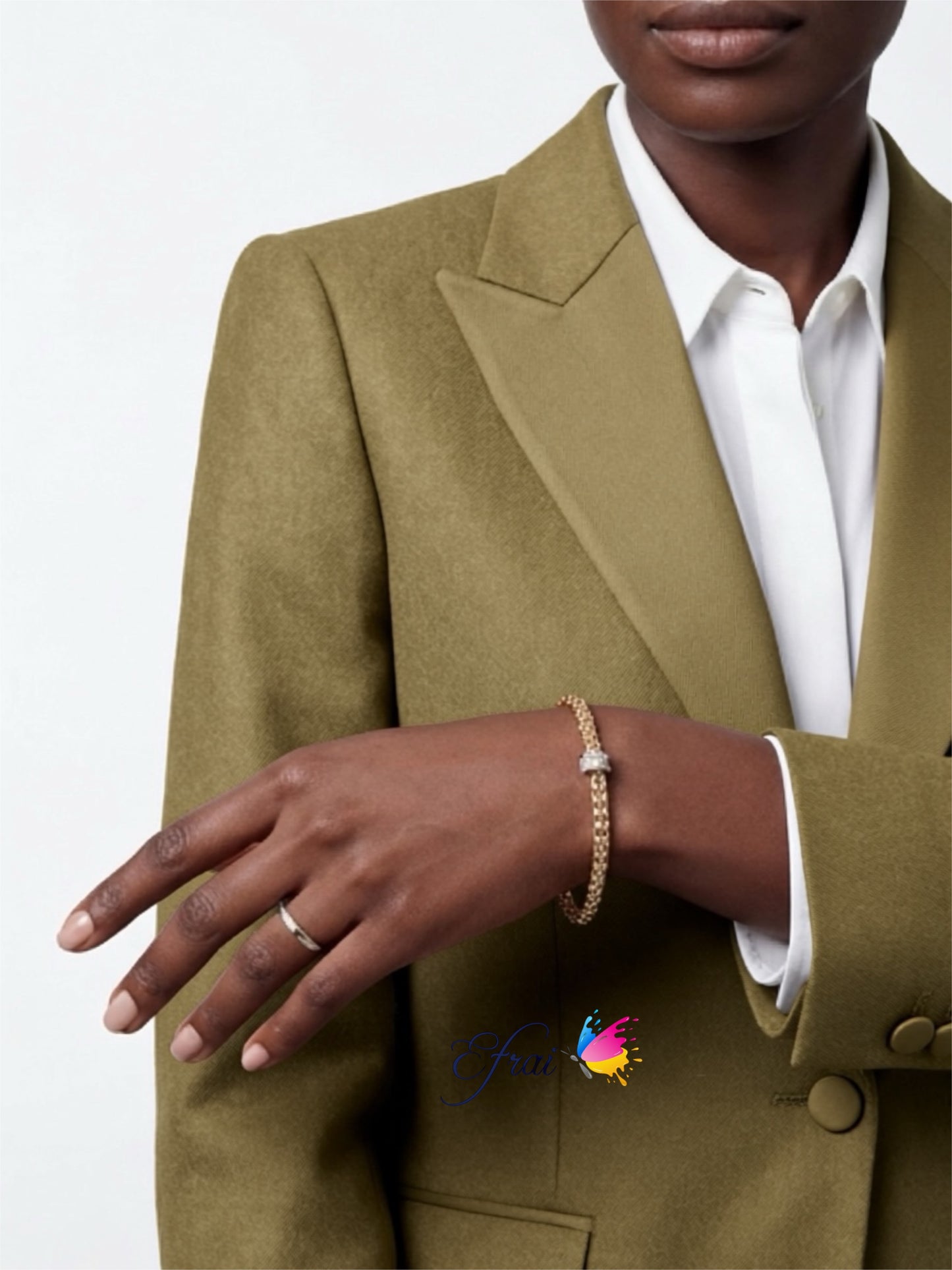 Natural yellow gold diamonds bangle