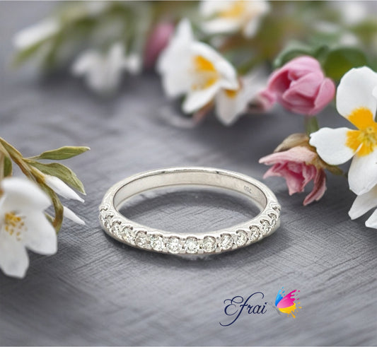 Diamonds eternity band half the way