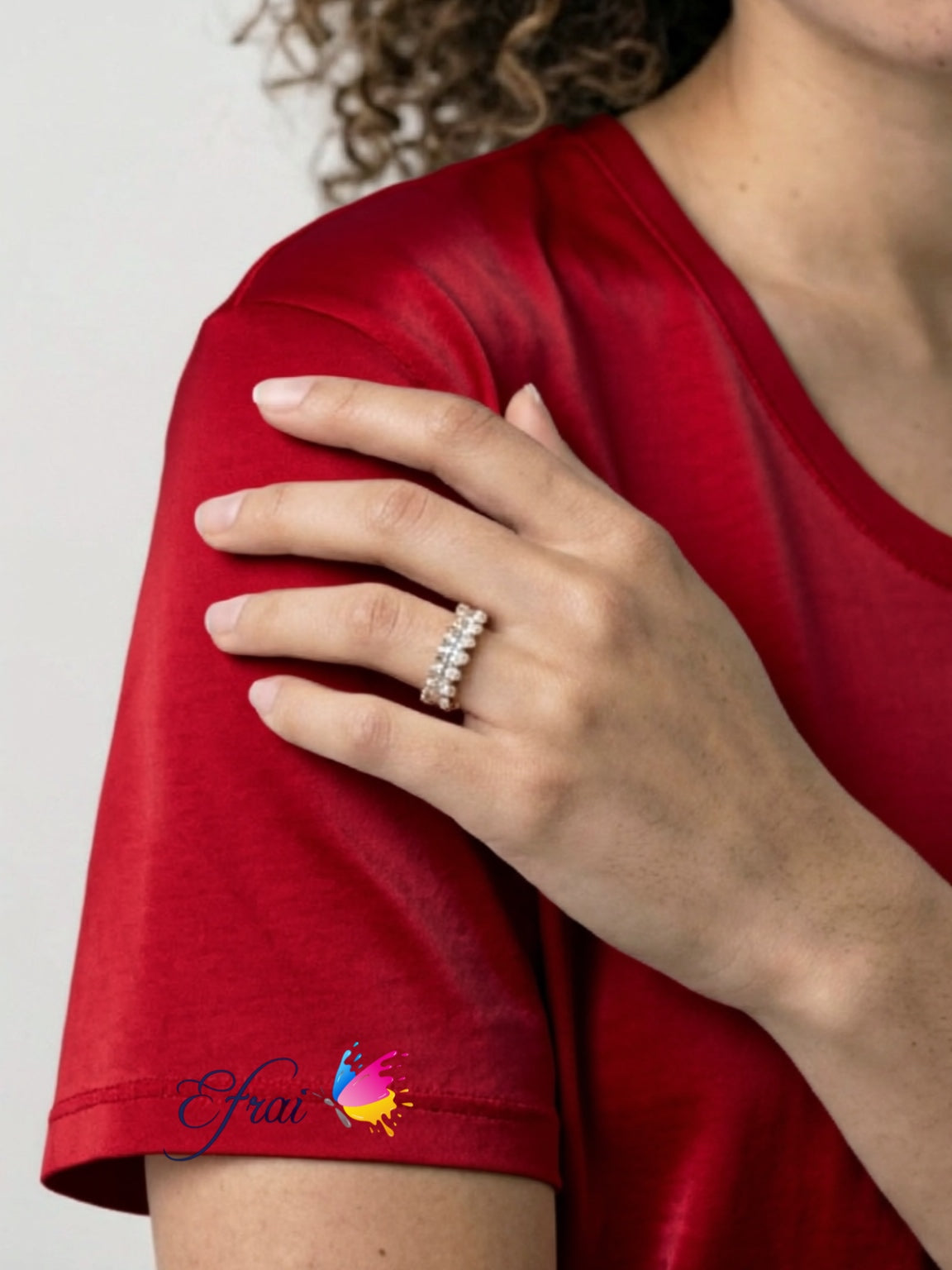 One of a kind natural Marquise diamonds eternity band