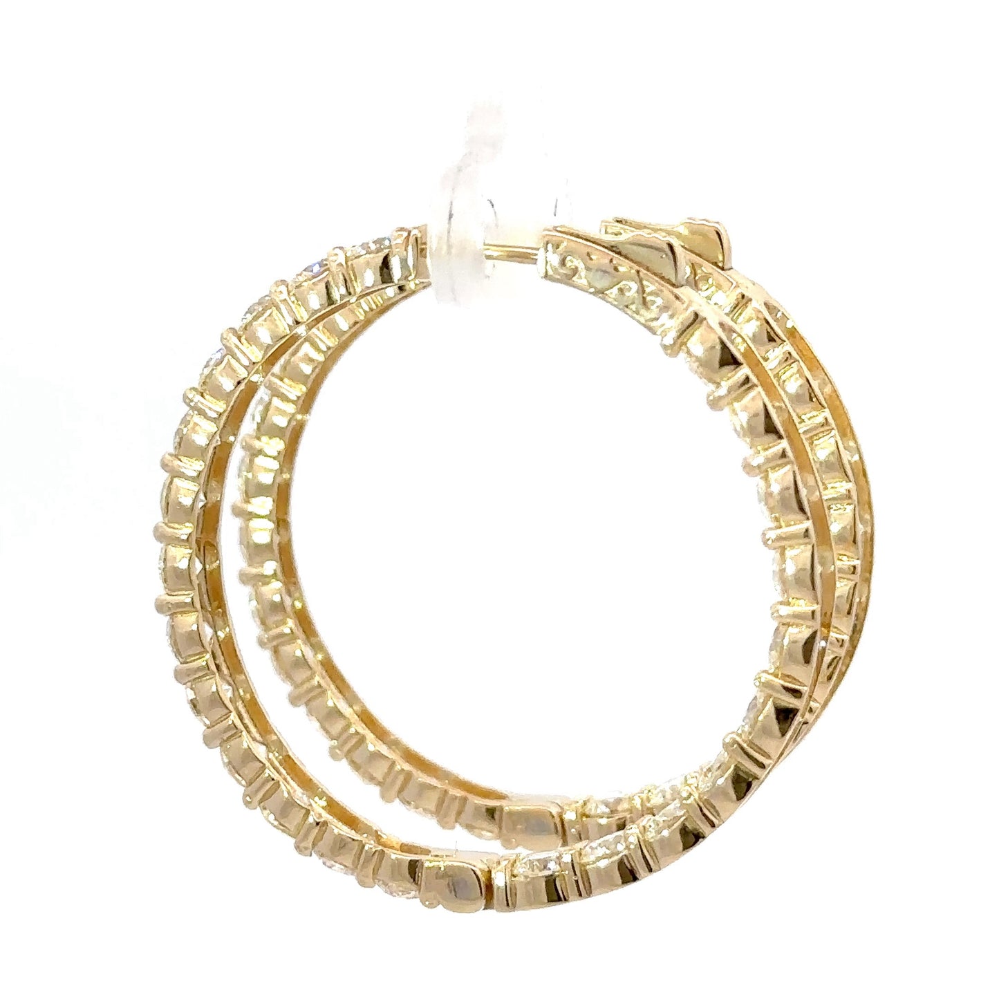 Gorgeous big diamonds hoops earrings