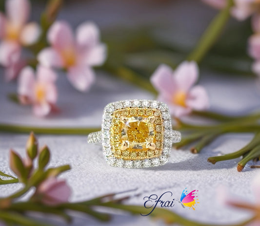 Radiant dual-diamond elegance